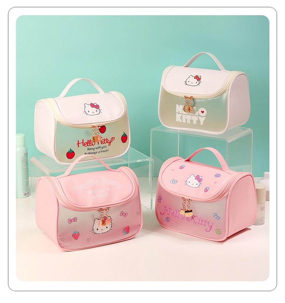 산리오파우치 키티 손잡이 화장품 파우치 쿠로미 시나모롤 마이멜로디