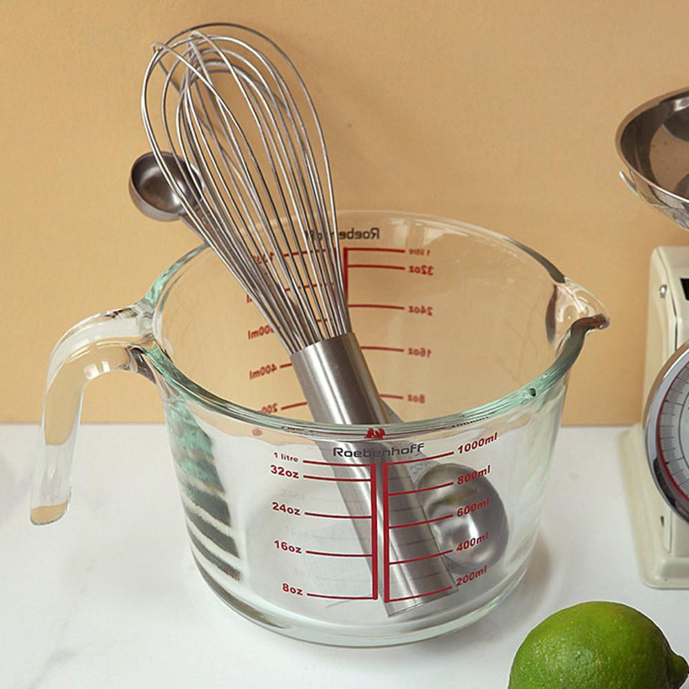 레벤호프 계량컵 500ml 내열 강화유리 눈금 베이킹 이유식 업소용 비커