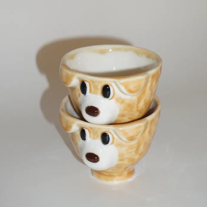 nokdu-jan (2p) / 강아지 술잔 찻잔 (2p)