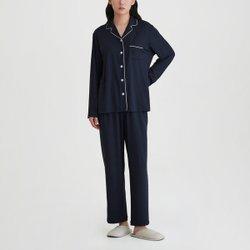 25 S/S 신상품  (슬립)   JAJU  여 피치스킨 10부 파자마 세트   J215901001