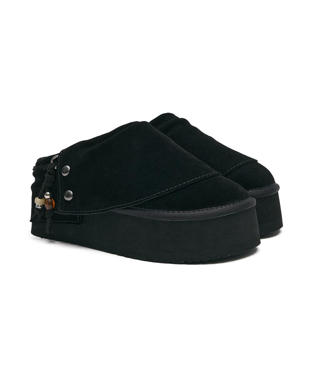 [NEW 10%ㅣ10.31이내 출고] STUD MAXI FOLDED MULES - BLACK