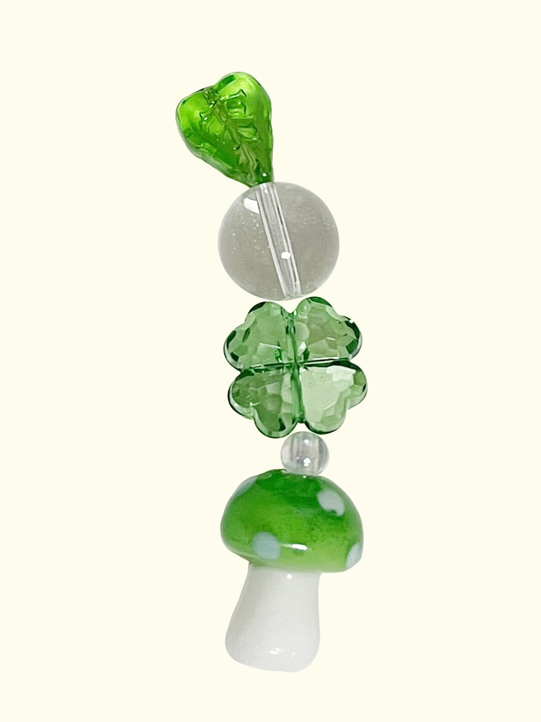 [short.ver] green mushroom keyring