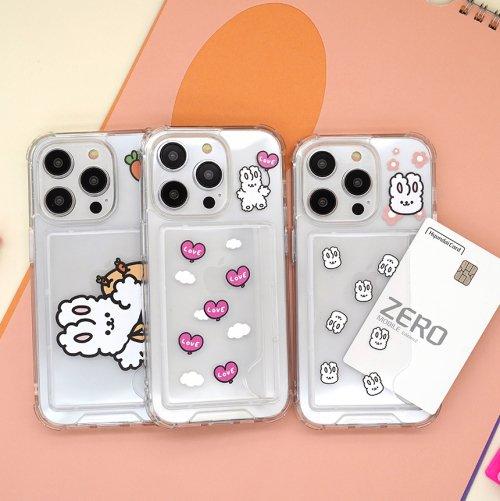 퐁퐁래빗 아이폰 카드 범퍼 케이스 (5color)