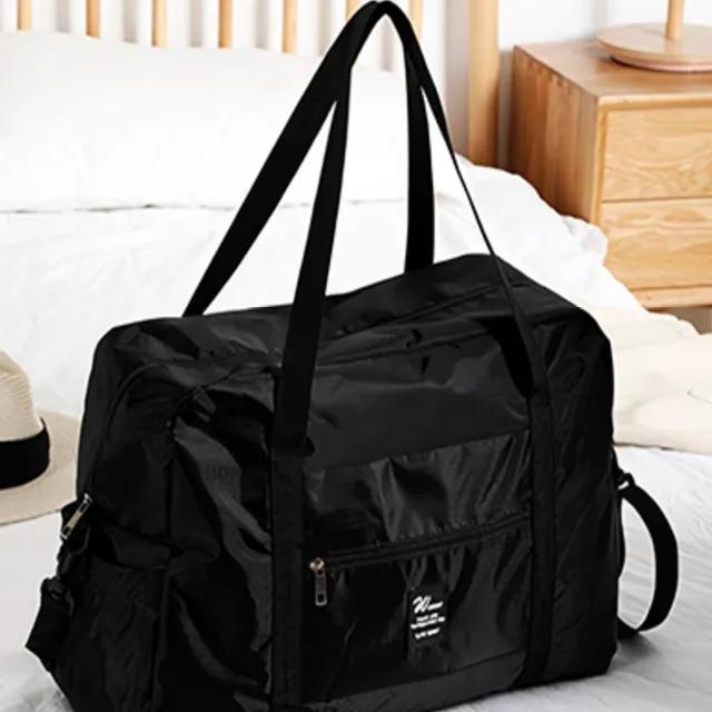 [✨주문폭주✨]블랙 보스턴백 트래블 여행용 접이식 캐리어 결합 보조 가방 폴딩백