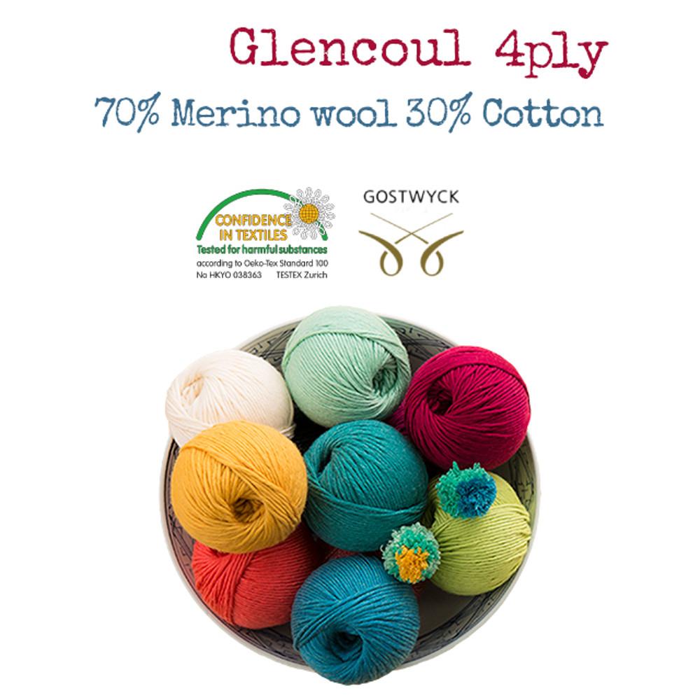 [NEW]글랜콜 울코튼실 포플라이 Glencoul 4ply 50g 75컬러 인형실 양말실 베이비실 뜨개실