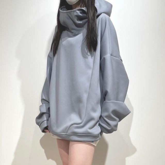 〇グレー〇 ハイネックパーカー