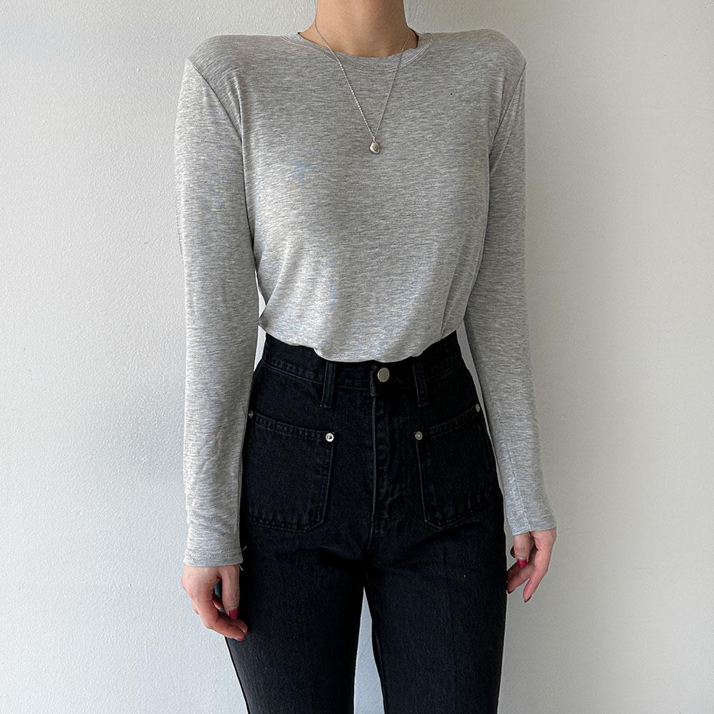 1+1 7컬러 여성 기본 레이온 스판 롱 루즈핏 이너 긴팔 티셔츠 화이트 핑크 베이지