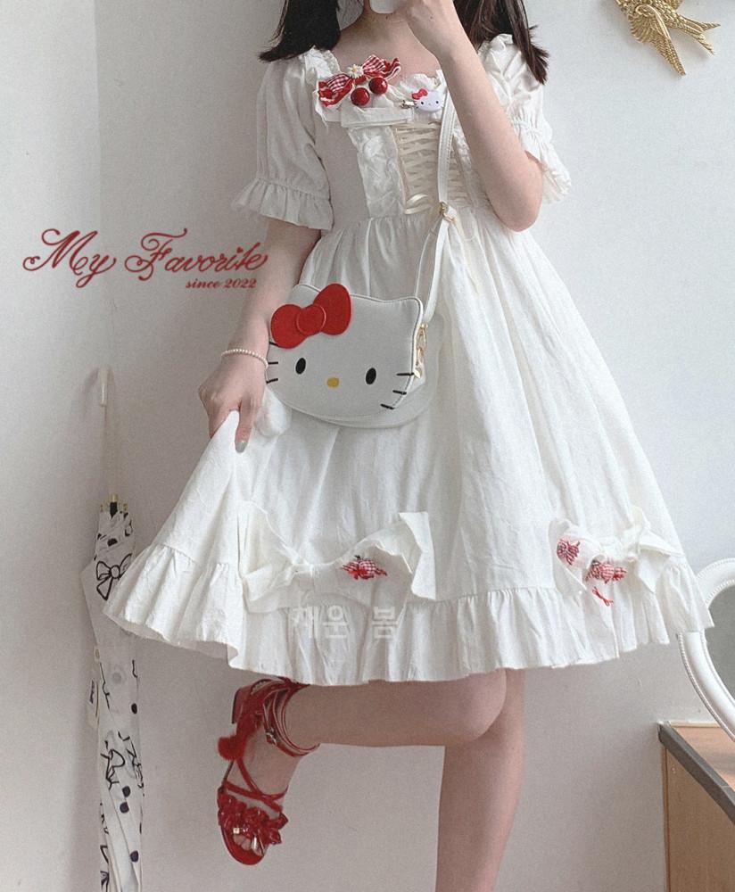 지뢰계 양산형 로리타 드레스 원피스 저렴한