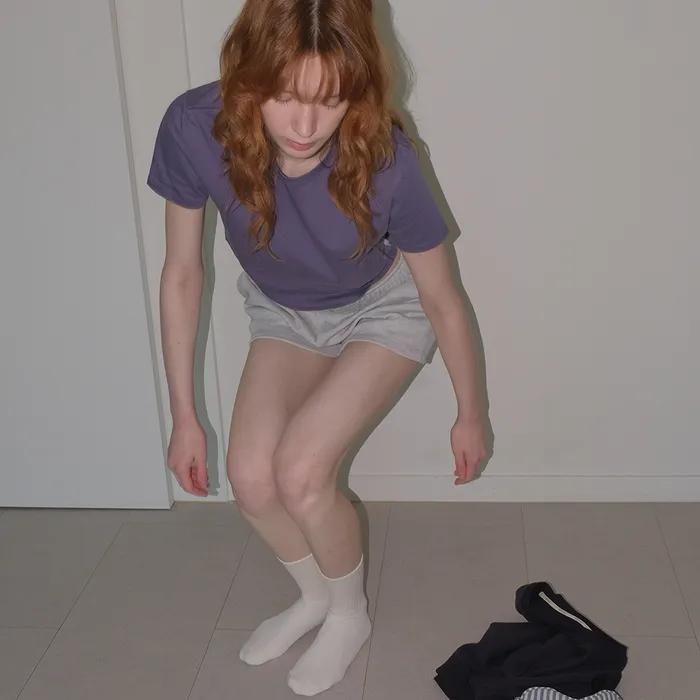 Base Crop Tee_Vintage Violet