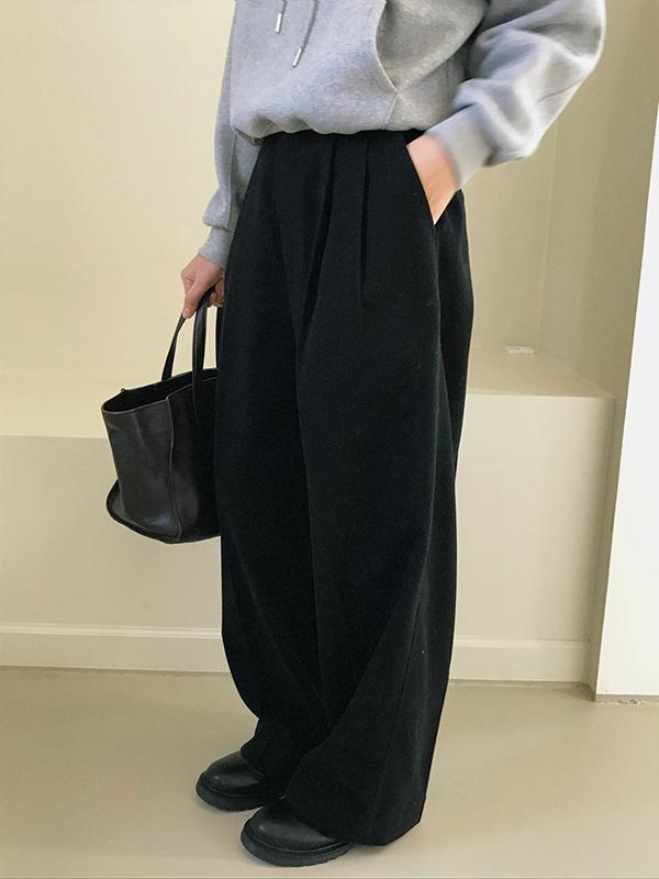 블렘토 Warm Pintuck Slacks