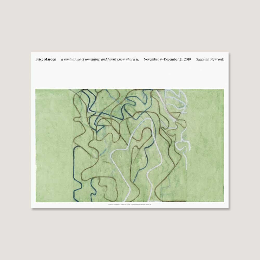 [브라이스 마든] Brice Marden (액자 포함) 88.6 × 68.6 cm - 주문 후 2주 소요