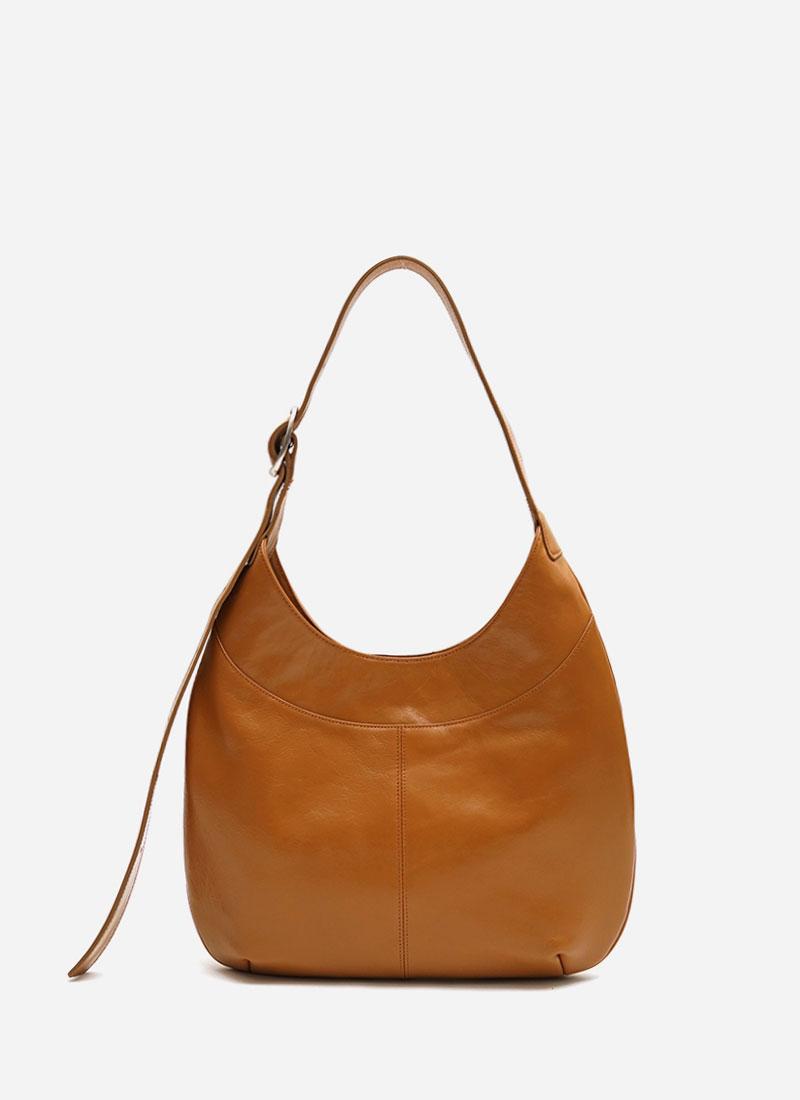 layer shoulder bag / camel