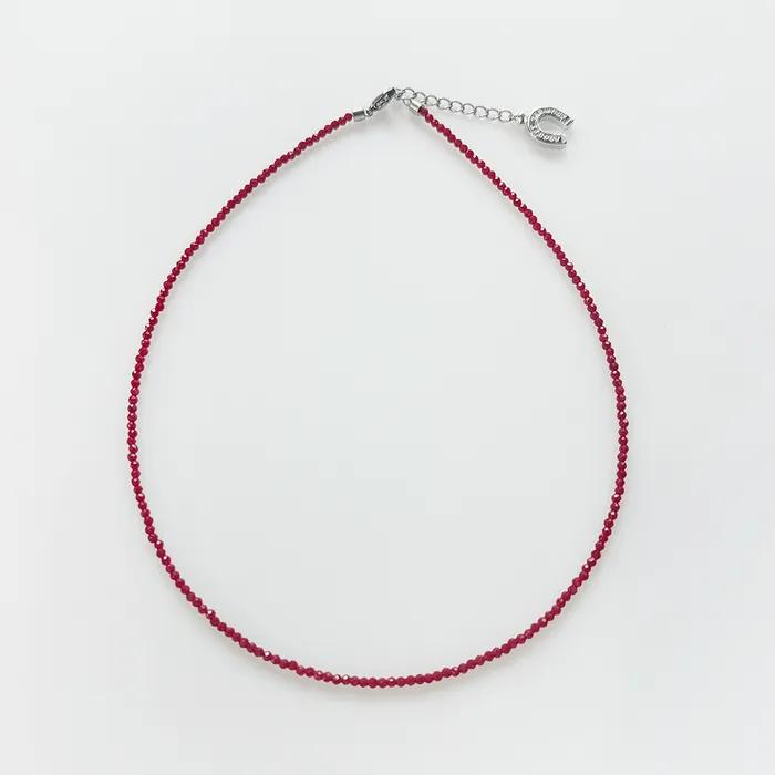 [29단독] Tiny Red Crystal Necklace