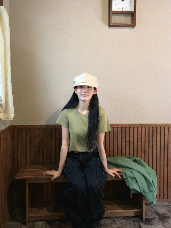 소프트 유넥 반팔티