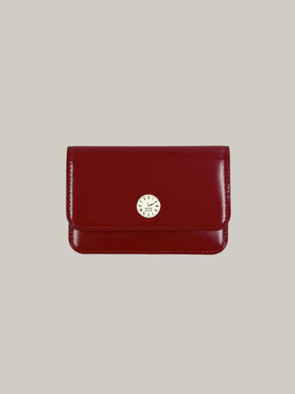 [Exclusive] Clock wallet Cherry Red