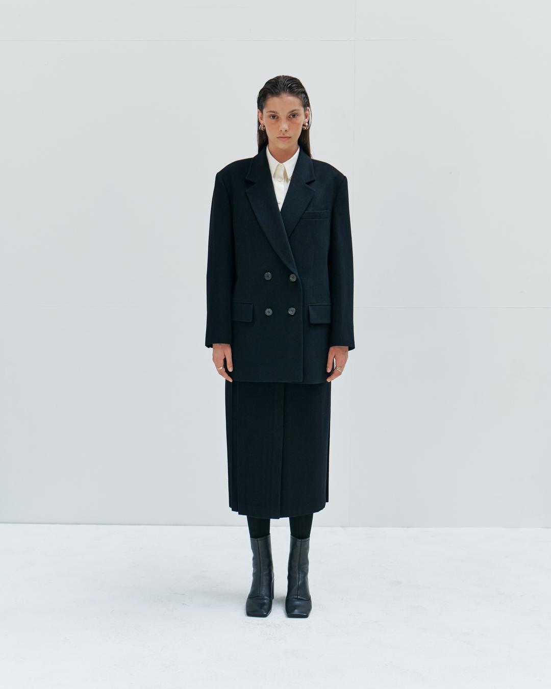 Semi-oversized double-breasted blazer