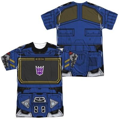 Transformers Soundwave Front-Back Print Adult Sublimated Costume T-Shirt, Small