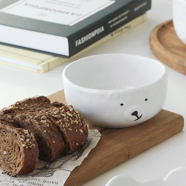 홈카페 잔망 곰돌이 둥근 요거트볼 시리얼볼