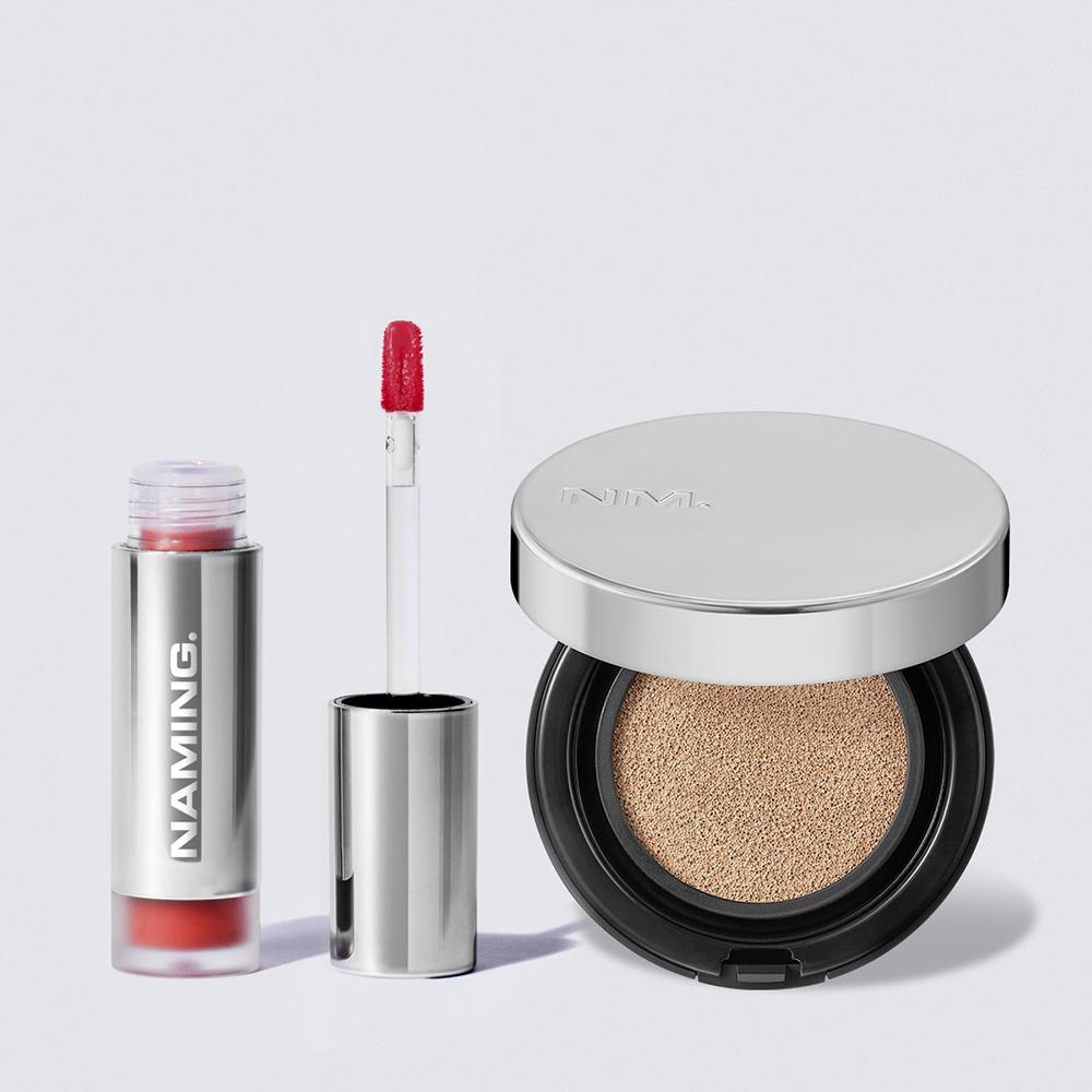 네이밍 쿠션 & 글래스 립 틴트 KIT (쿠션 SPF50+ PA+++ 12g & 틴트 4.5g)