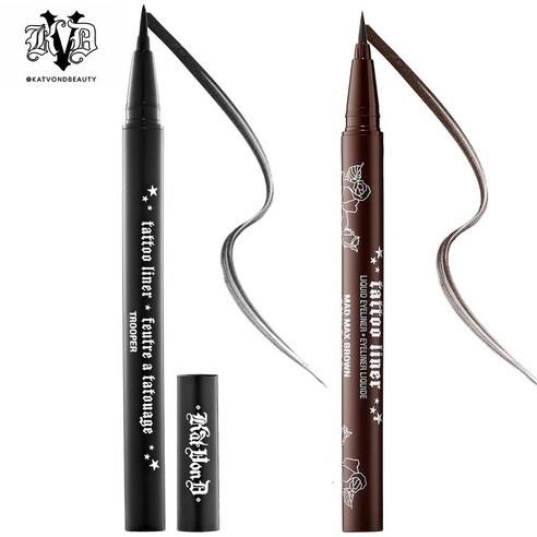 캣본디 타투 아이라이너 붓펜형 블랙 브라운 0.55ml - 아이라이너 | 쿠팡