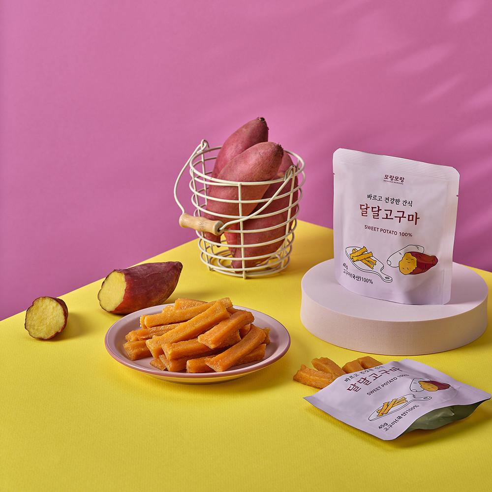 100%국산 달달고구마(45g) 5개,10개 스틱 꿀고구마말랭이 소포장 아이간식 : 한울 모랑모랑