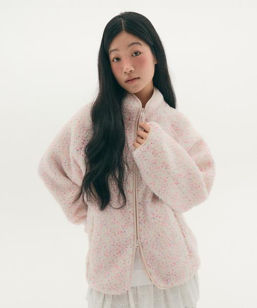 플리스 집업 아이보리