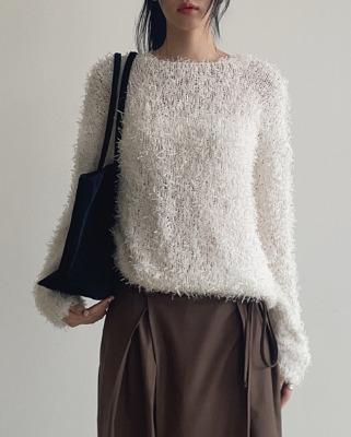 alpaca feather knit (4color)