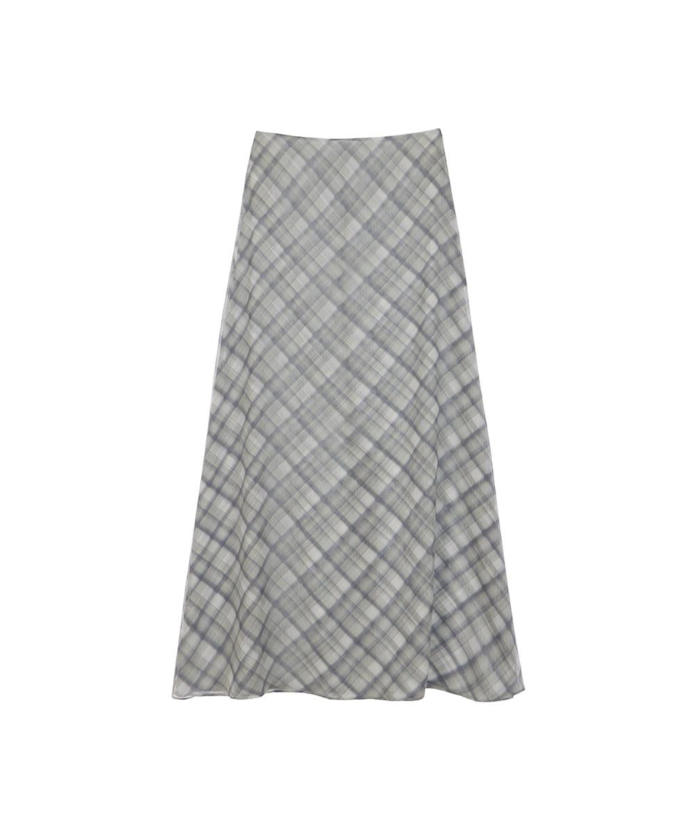 rosefrantz - Check Maxi Long Skirt [Green]