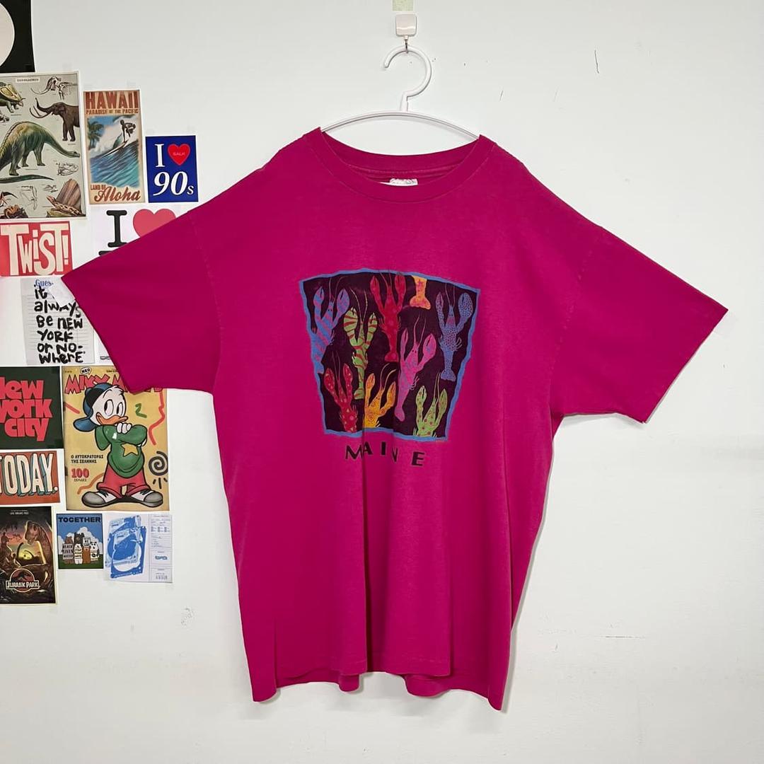 Hanes 가재 maine 반팔티 | 후루츠패밀리