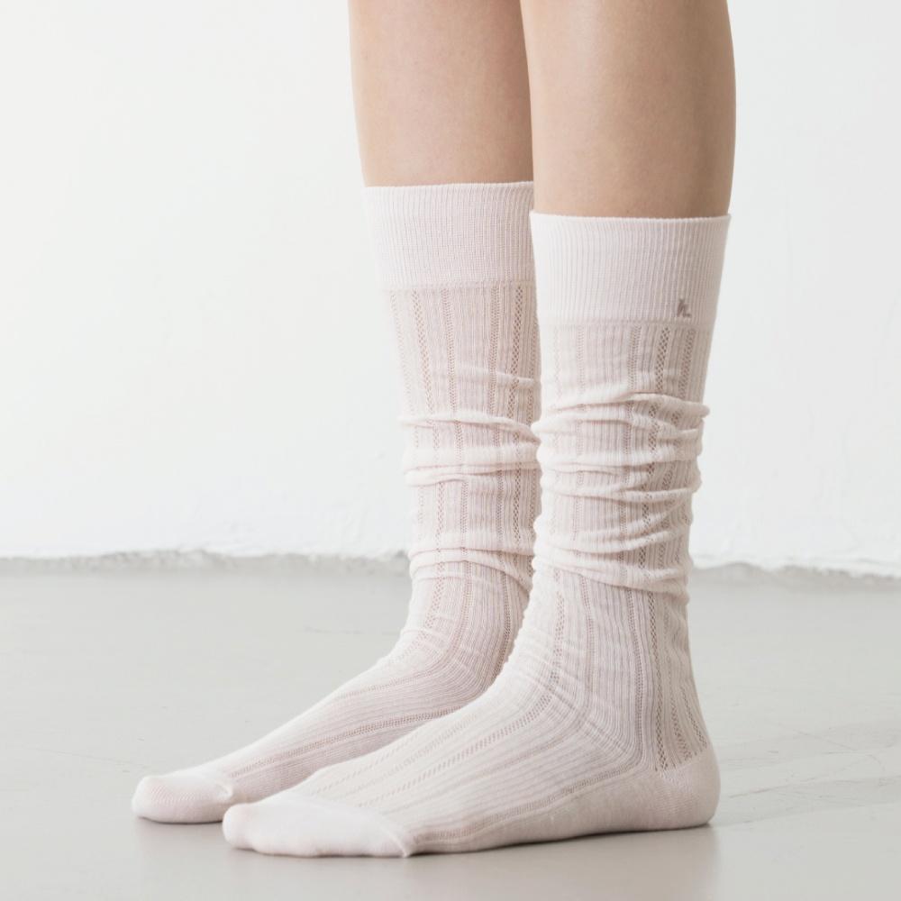 [hiig] no.521 powder pink lace knee socks