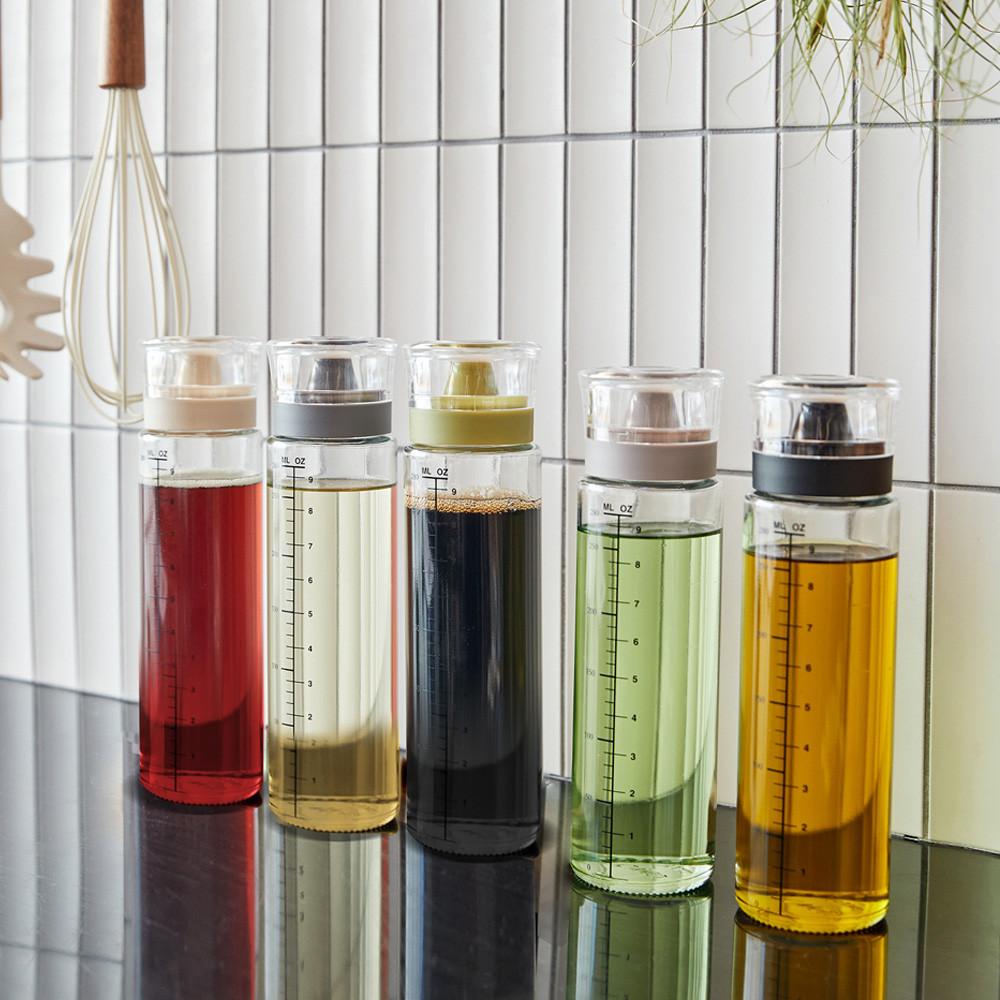 시노글라스 신형 실리콘 오일병 소스통 300ml 양념통