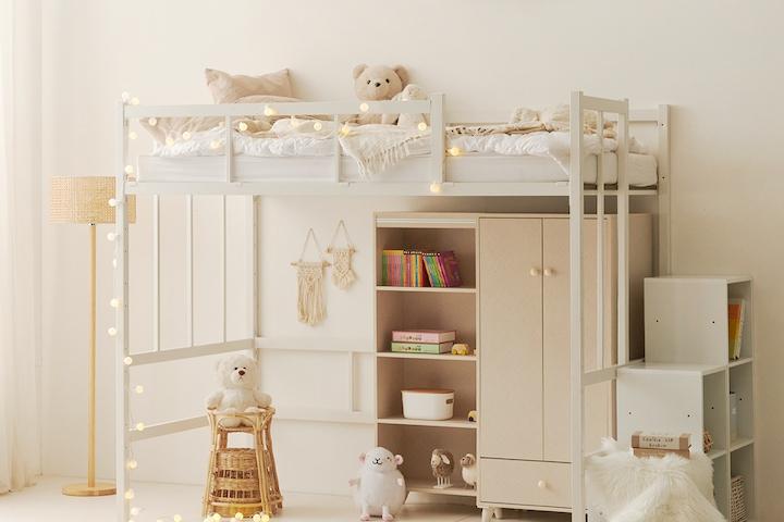 업다운 높이조절 철제 벙커침대 SS/Q 수납계단