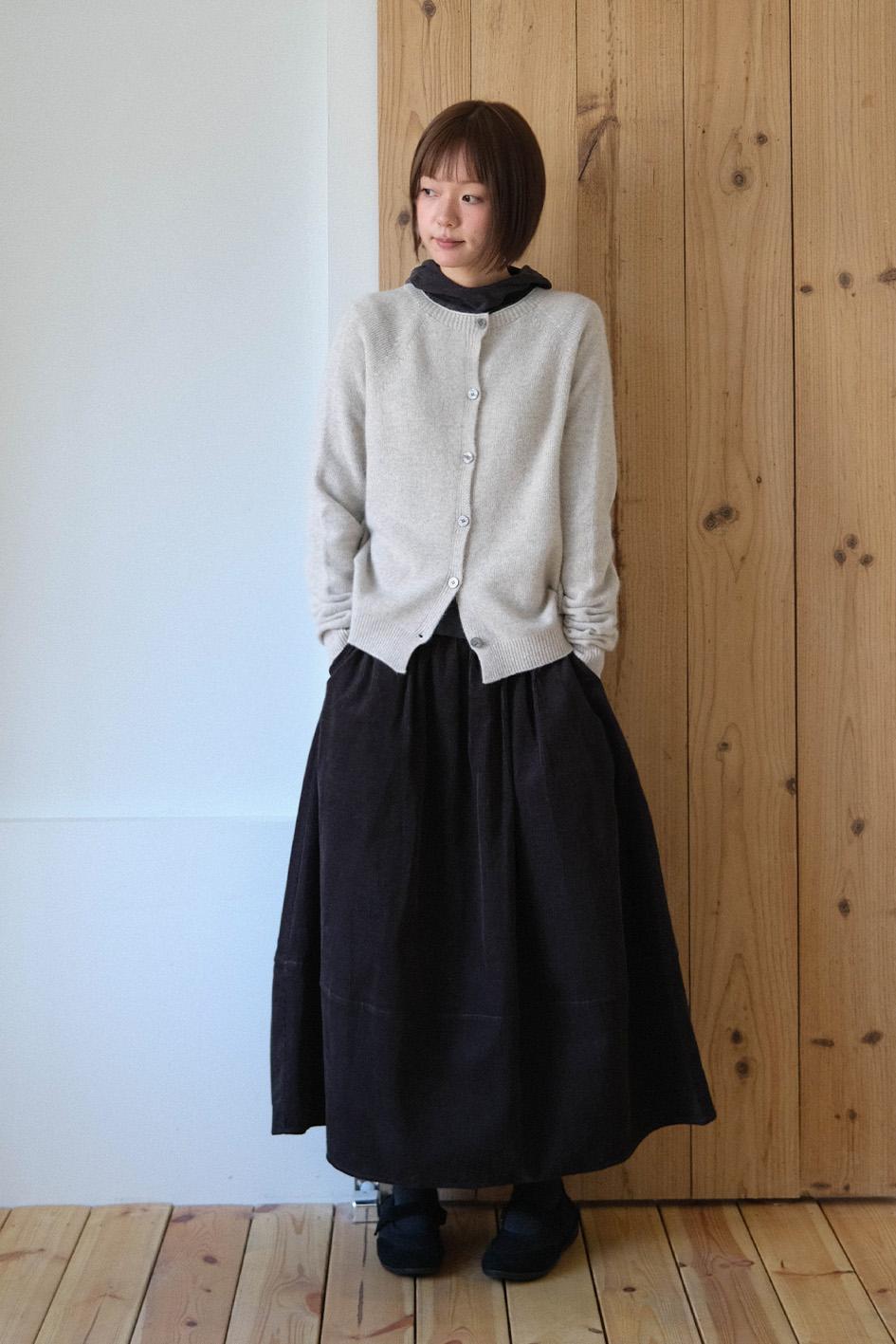 Claire fox wool wholegarment cardigan (2col)