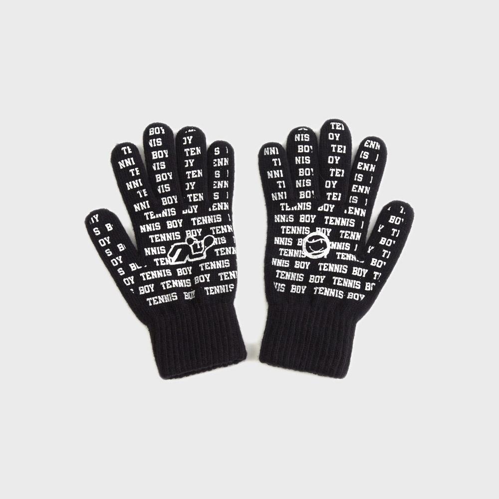 LOGO KNIT GLOVE BLACK