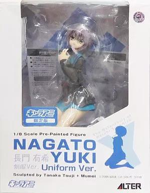駿河屋 -<中古>長門有希 制服Ver. キャラアニ限定版 「涼宮ハルヒの憂鬱」1/8 PVC塗装済み完成品（フィギュア）