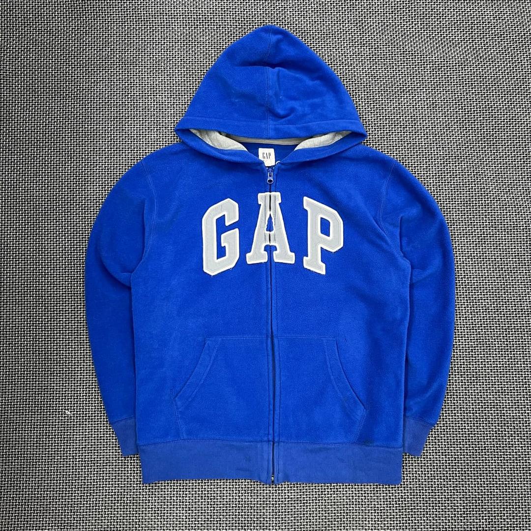 갭 블루 후리스 후드집업 | 후루츠패밀리