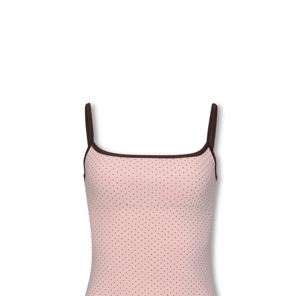 Dot Two-Tone Sleeveless (PINK)