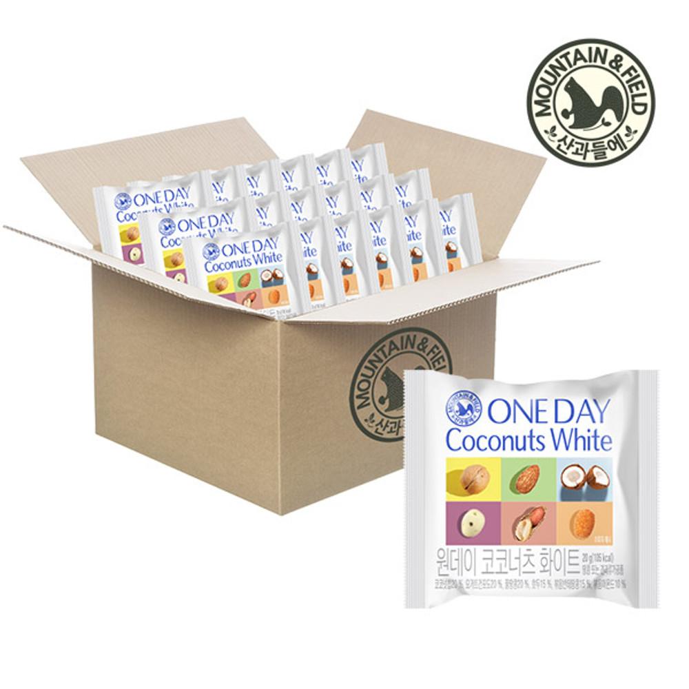 산과들에 한줌견과 원데이코코너츠화이트50낱봉 100낱봉