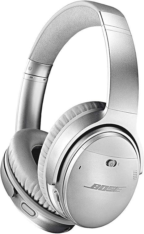 Bose QuietComfort 35 Wireless Headphones II - Stereo - Silver - Wired/Wireless - Bluetooth - 29.5 ft - Over-The-Head - Binaural - Circumaural - 3.93 ft Cable - Noise (Renewed)