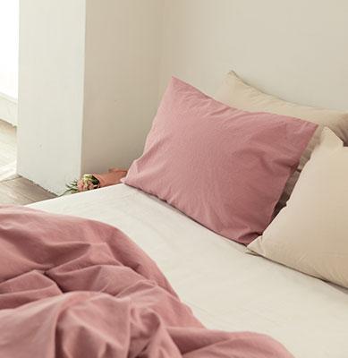 미스티 린넨 베딩_warm pink