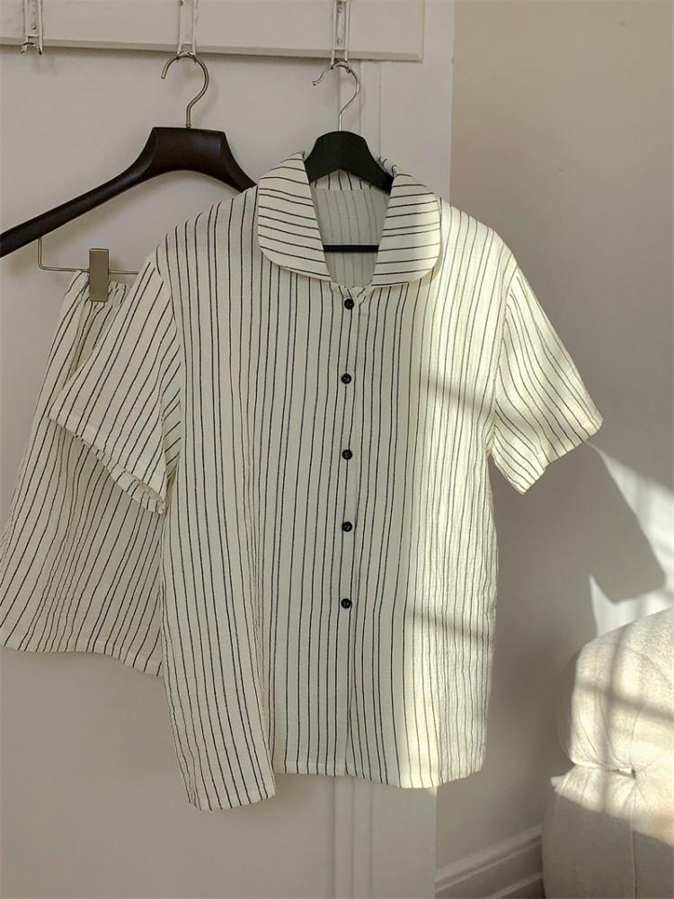 시리얼 줄무늬 잠옷 세트 파자마파티 생일선물 홈웨어