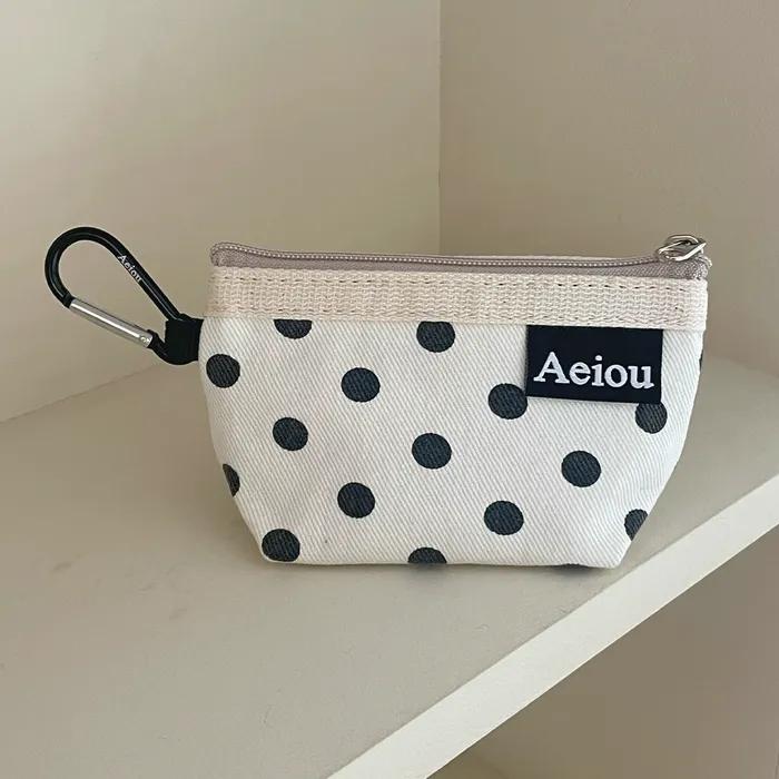 Aeiou Keyring Pouch (S) Ding Ding Dot