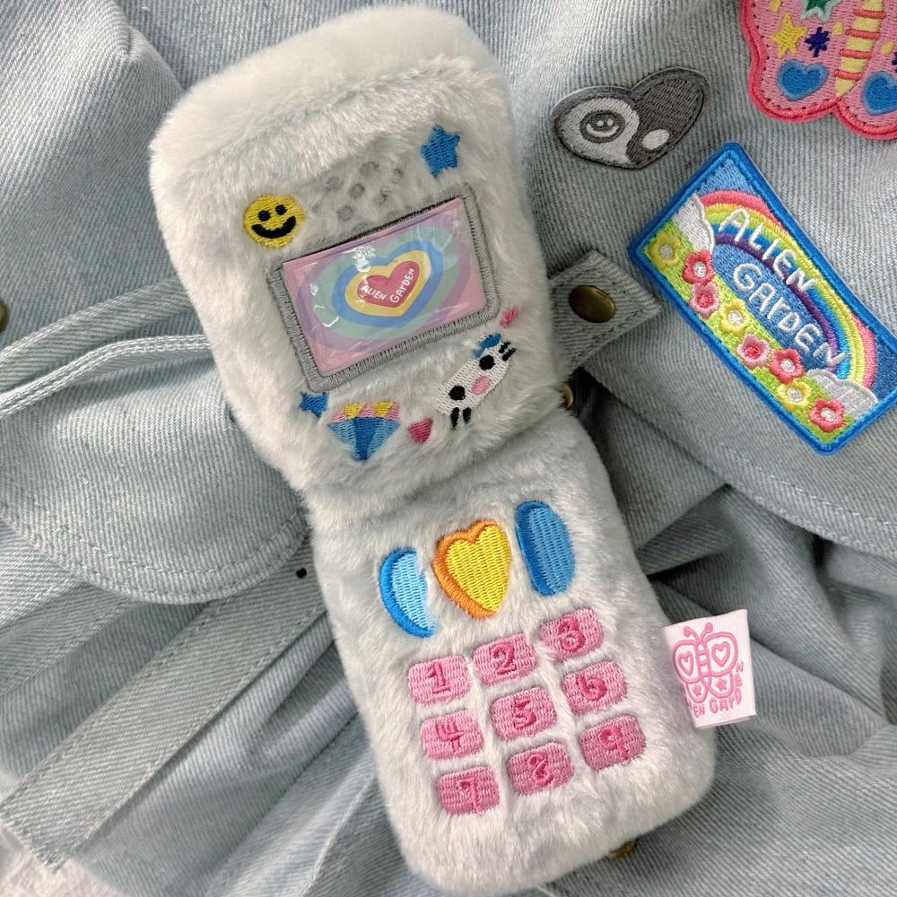 수심 Fluffy Flip Keyring 플러피 플립 키링 유니크 가방 고리 선물