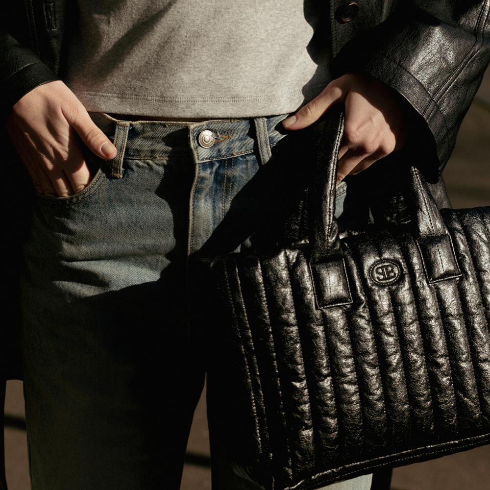 Leather Padding Bag (Black)