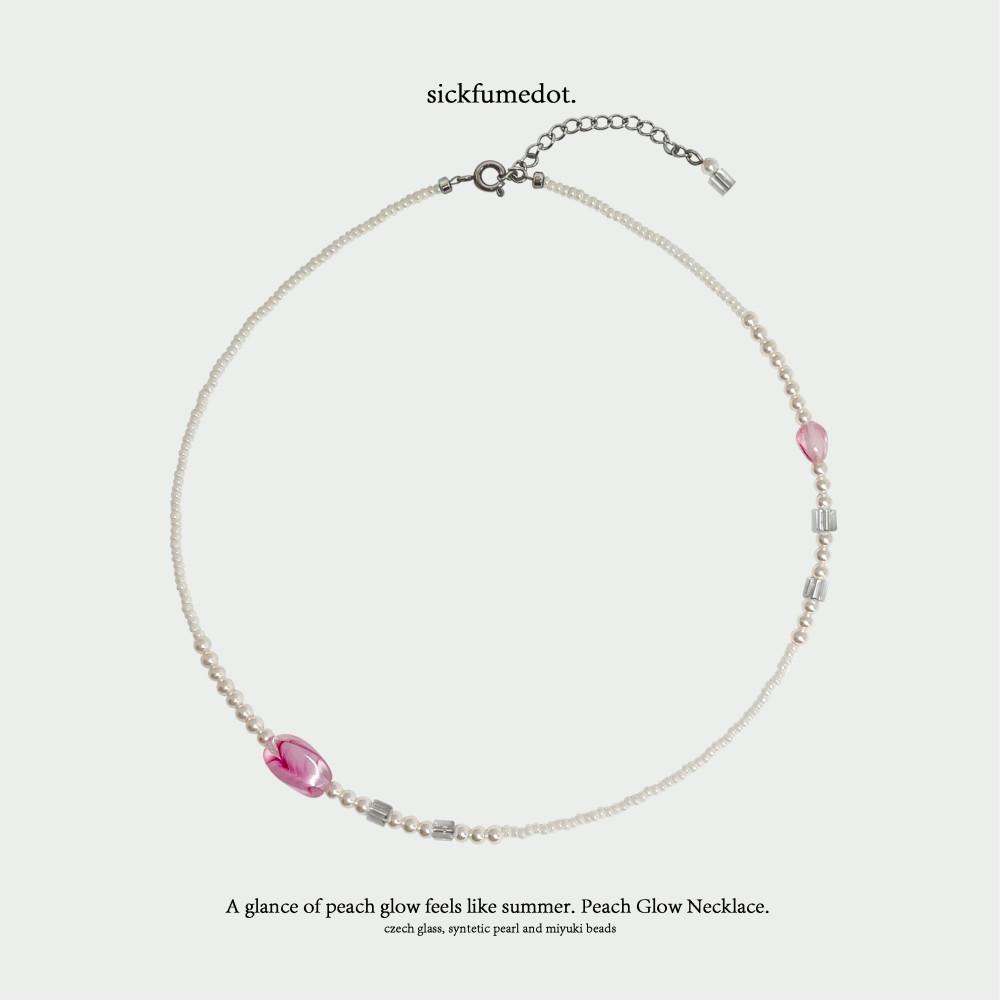 [식품닷][6월 15일 순차 출고] Peach Glow Necklace