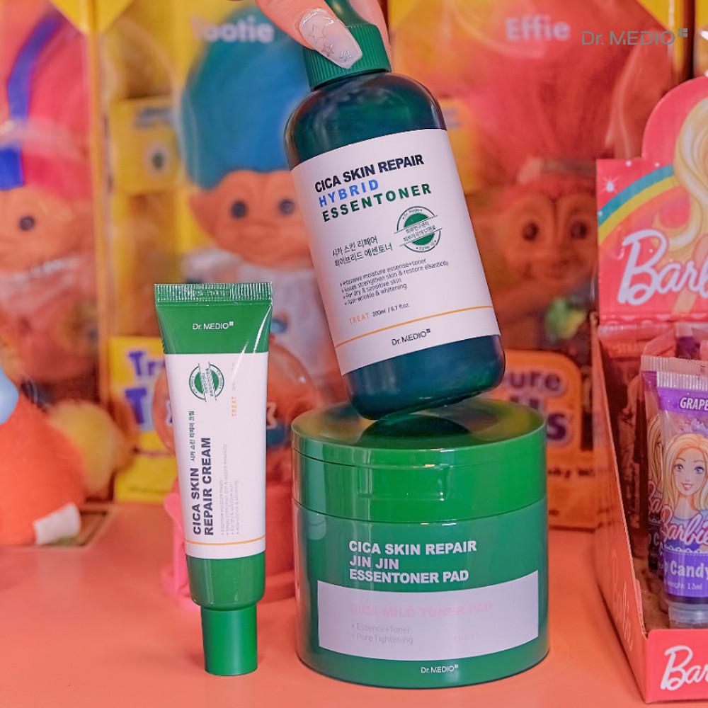 ★진진마켓★[JINJINx닥터메디오] 시카 스킨 리페어 크림/에센토너/에센토너 패드/클렌징폼 모음