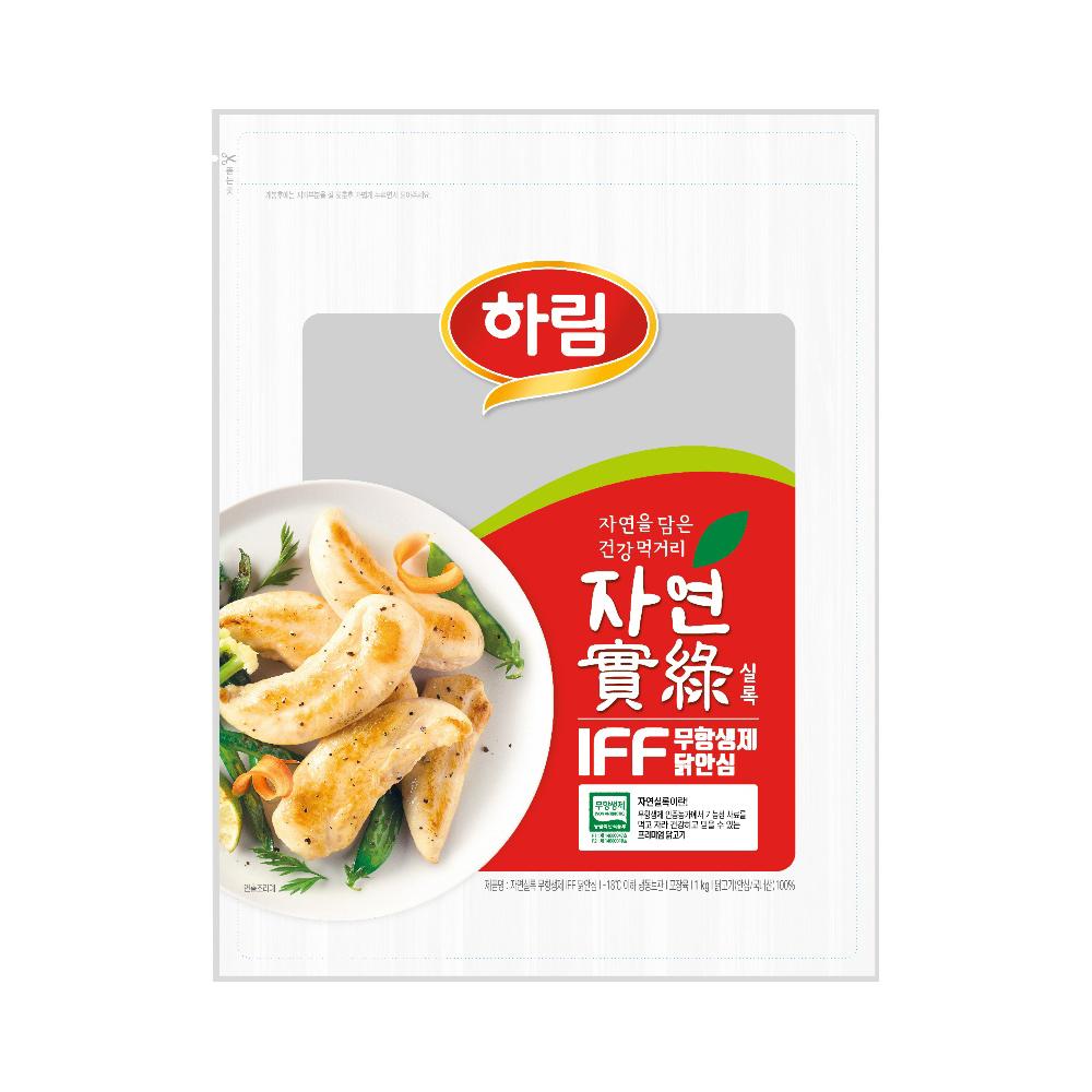 하림 자연실록 IFF 생 닭안심살 닭가슴살 냉동 1kg 2봉