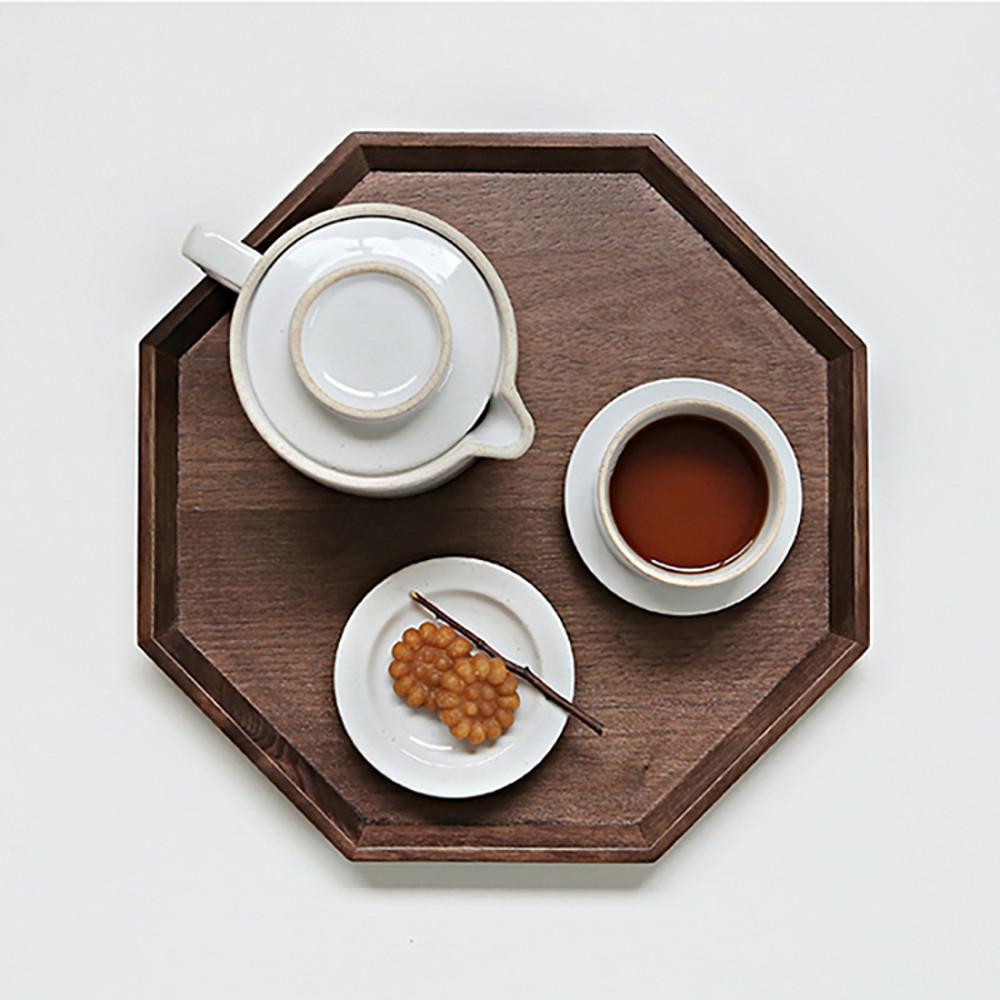 에라토 우딘 월넛 팔각 우드트레이