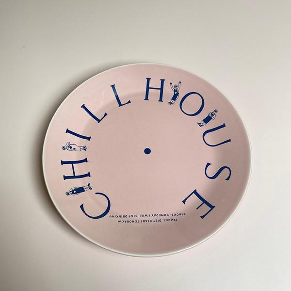 [칠하우스] CHILLHOUSE Vinyl plate : Small/Pink