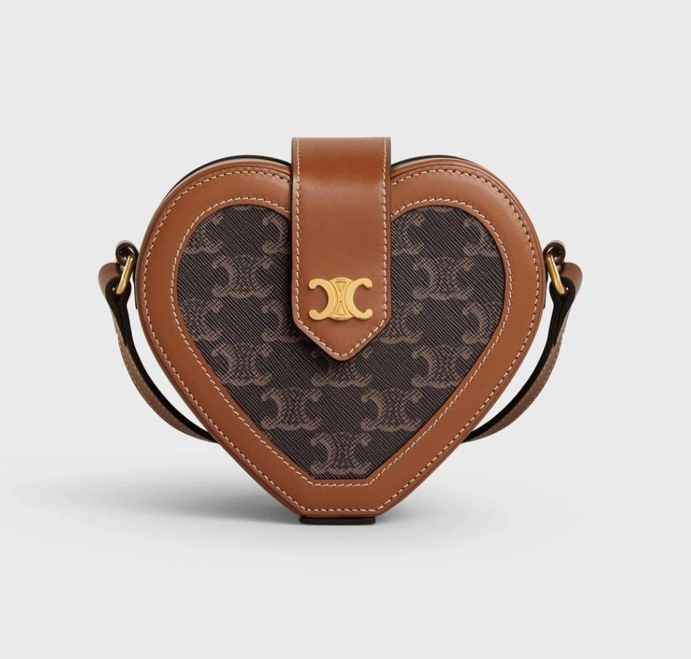 셀린느 CELINE 트리오페 카바스 하트 탬버린백